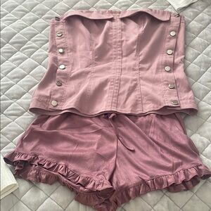 PrettyLittleThing Pink Corset Top